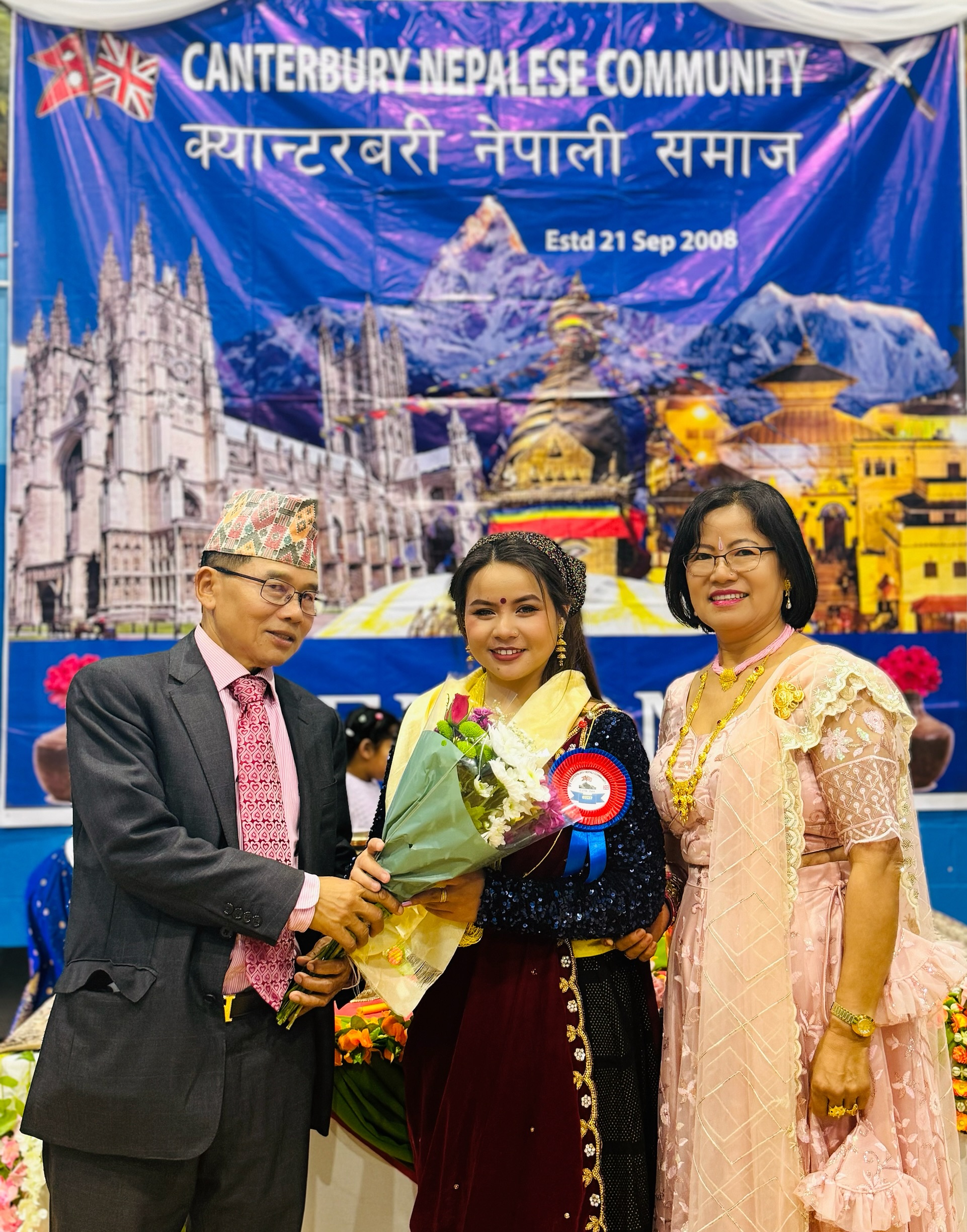 Poster of Asmita Rana's Canterbury Nepalese community uk Program